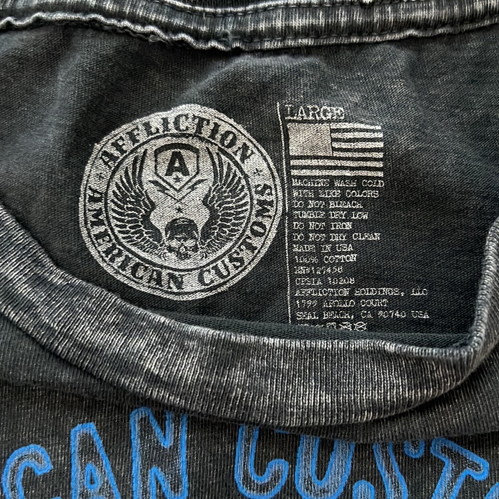 Affliction tee shirt youth large - Picture 5 of 9